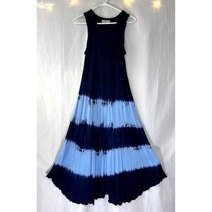 Natural Life Sleeveless Tie Dye Maxi Dress Womens XS Bohemian Coastal Boho Chic